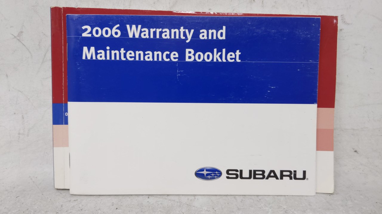 2006 Subaru Impreza Owners Manual Book Guide OEM Used Auto Parts - Oemusedautoparts1.com
