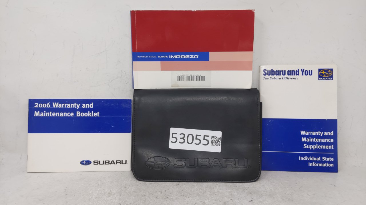 2006 Subaru Impreza Owners Manual Book Guide OEM Used Auto Parts - Oemusedautoparts1.com