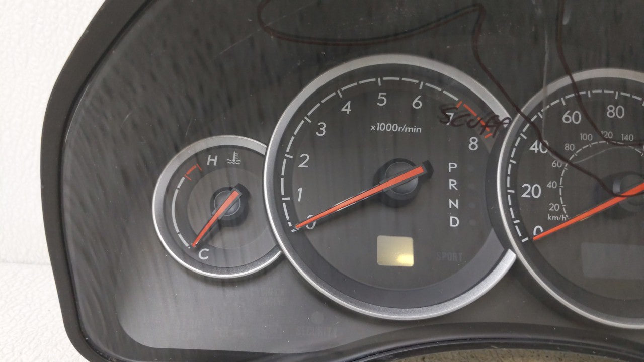 2006 Subaru Legacy Instrument Cluster Speedometer Gauges P/N:85014AG18A Fits OEM Used Auto Parts - Oemusedautoparts1.com