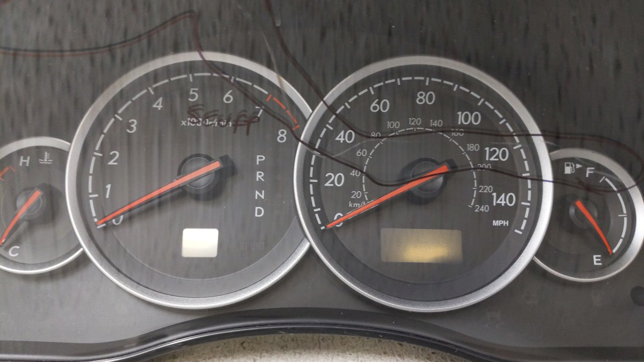 2006 Subaru Legacy Instrument Cluster Speedometer Gauges P/N:85014AG18A Fits OEM Used Auto Parts - Oemusedautoparts1.com