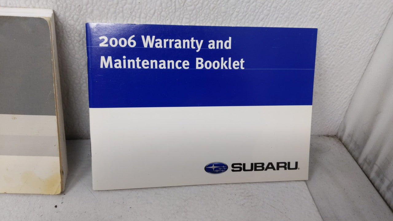 2006 Subaru Legacy Owners Manual Book Guide OEM Used Auto Parts - Oemusedautoparts1.com