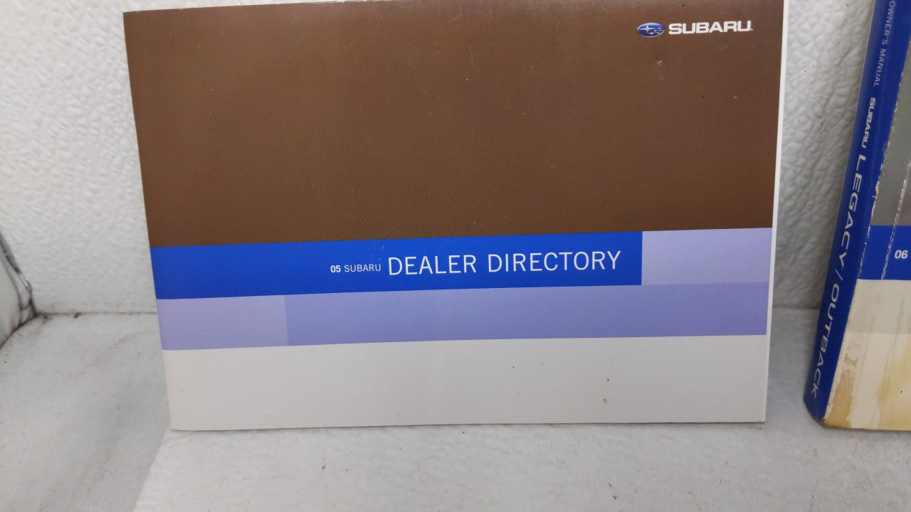2006 Subaru Legacy Owners Manual Book Guide OEM Used Auto Parts - Oemusedautoparts1.com