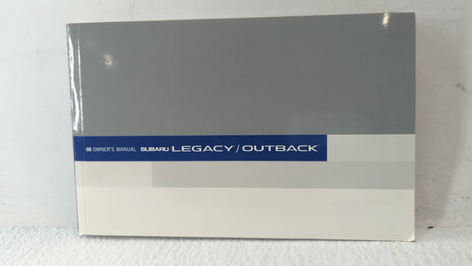 2006 Subaru Legacy Owners Manual Book Guide OEM Used Auto Parts - Oemusedautoparts1.com