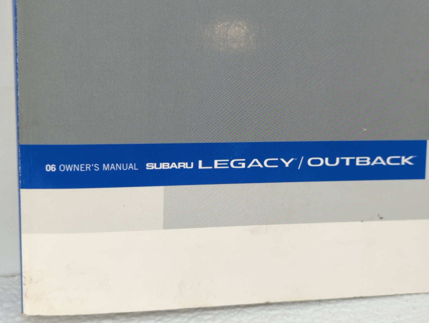 2006 Subaru Legacy Owners Manual Book Guide OEM Used Auto Parts - Oemusedautoparts1.com