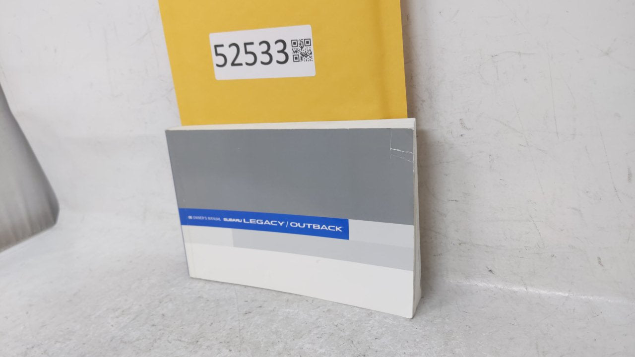 2006 Subaru Legacy Owners Manual Book Guide OEM Used Auto Parts - Oemusedautoparts1.com