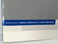 2006 Subaru Legacy Owners Manual Book Guide OEM Used Auto Parts - Oemusedautoparts1.com
