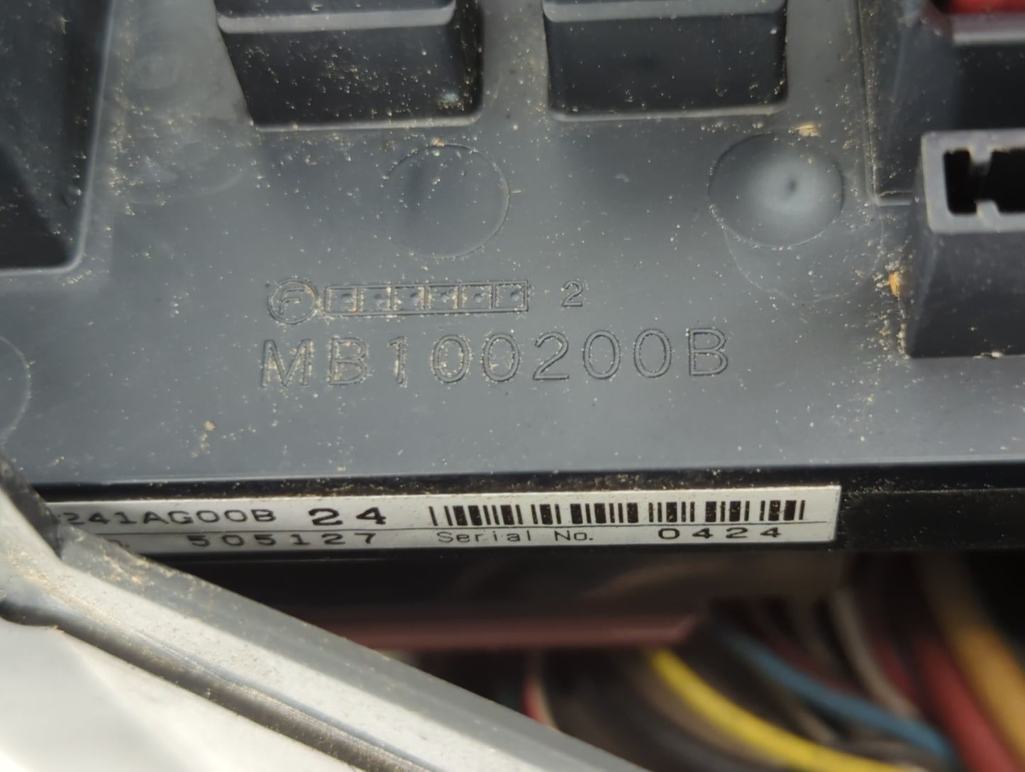 2006-2009 Subaru Legacy Fusebox Fuse Box Panel Relay Module P/N:505127 241AG00B 24, MB100200B Fits Fits 2006 2007 2008 2009 
