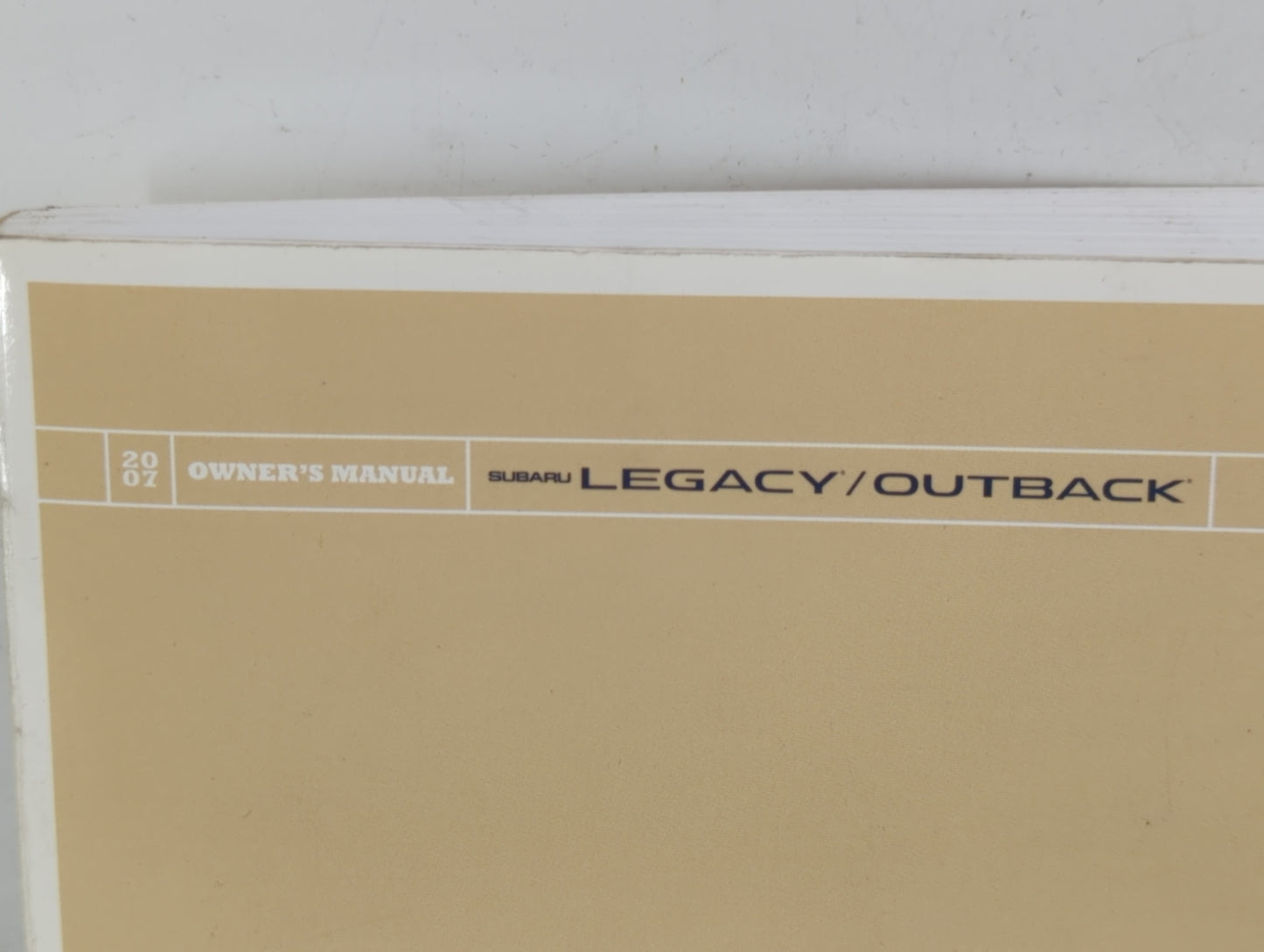 2006 Subaru Legacy Owners Manual Book Guide P/N:A2420BE-B OEM Used Auto Parts - Oemusedautoparts1.com