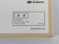 2006 Subaru Legacy Owners Manual Book Guide P/N:A2420BE-B OEM Used Auto Parts - Oemusedautoparts1.com