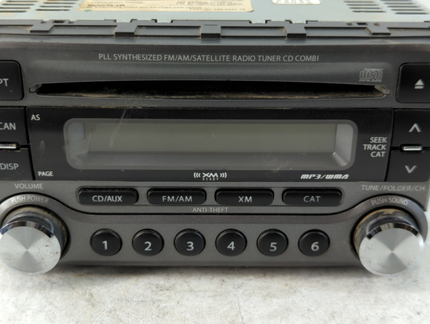 2006 Suzuki Vitara Radio AM FM Cd Player Receiver Replacement P/N:39101-54J00 Fits OEM Used Auto Parts - Oemusedautoparts1.c
