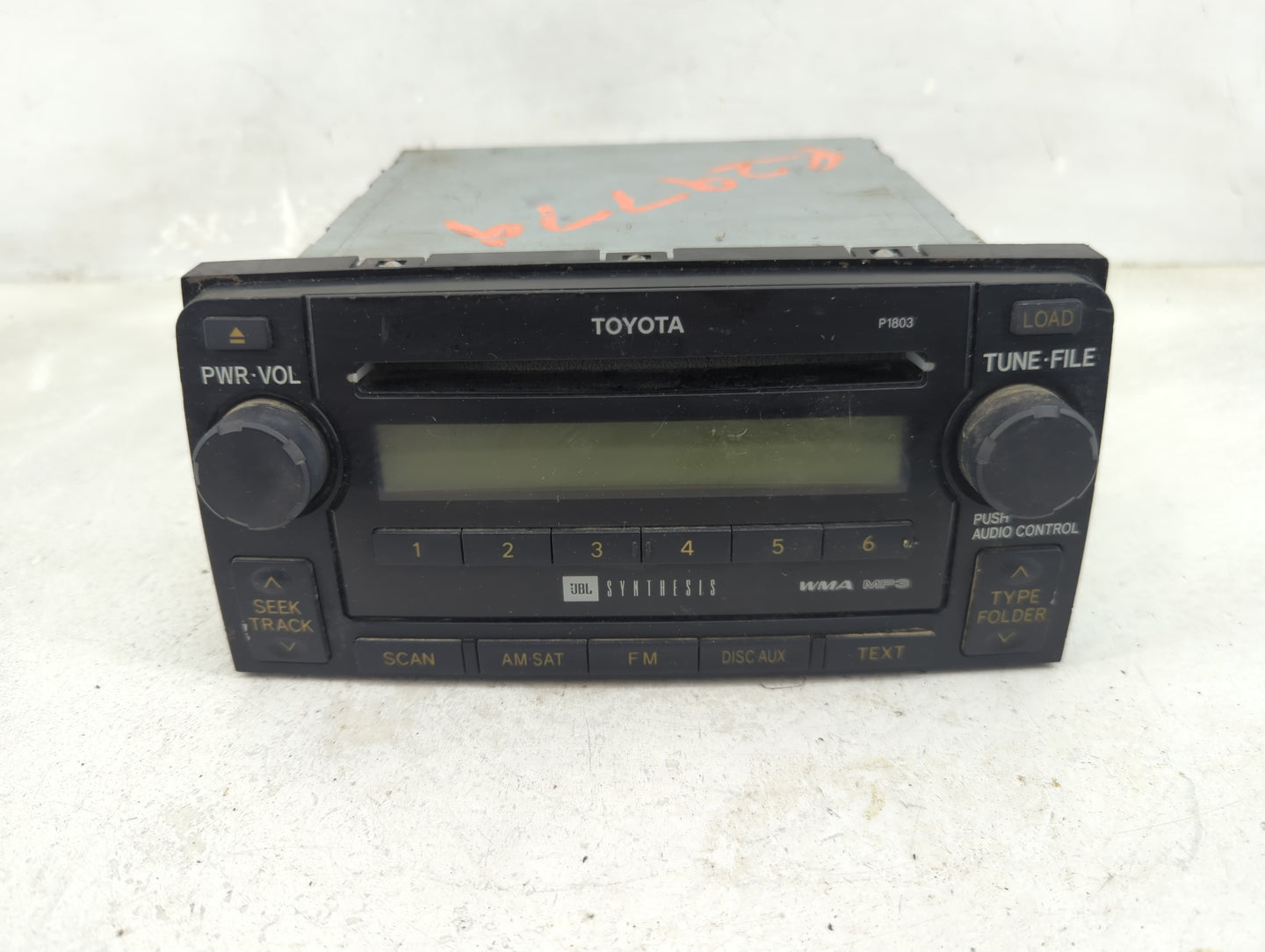 2006-2009 Toyota 4runner Radio AM FM Cd Player Receiver Replacement P/N:86120-35340 Fits Fits 2006 2007 2008 2009 OEM Used A