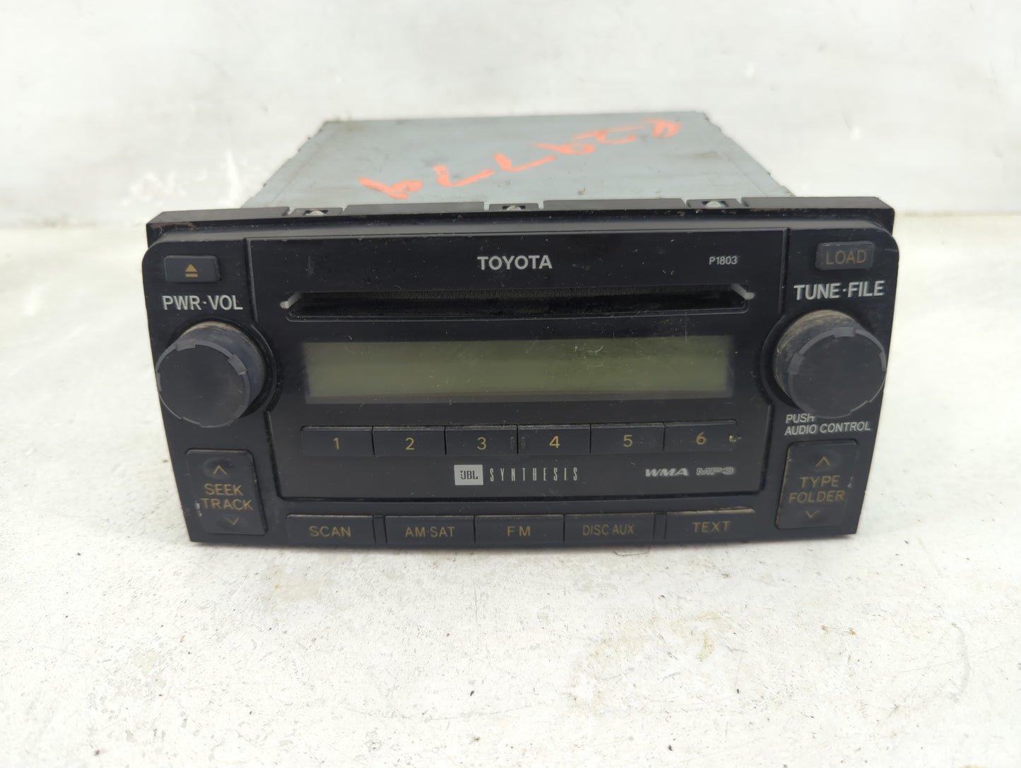 2006-2009 Toyota 4runner Radio AM FM Cd Player Receiver Replacement P/N:86120-35340 Fits Fits 2006 2007 2008 2009 OEM Used A