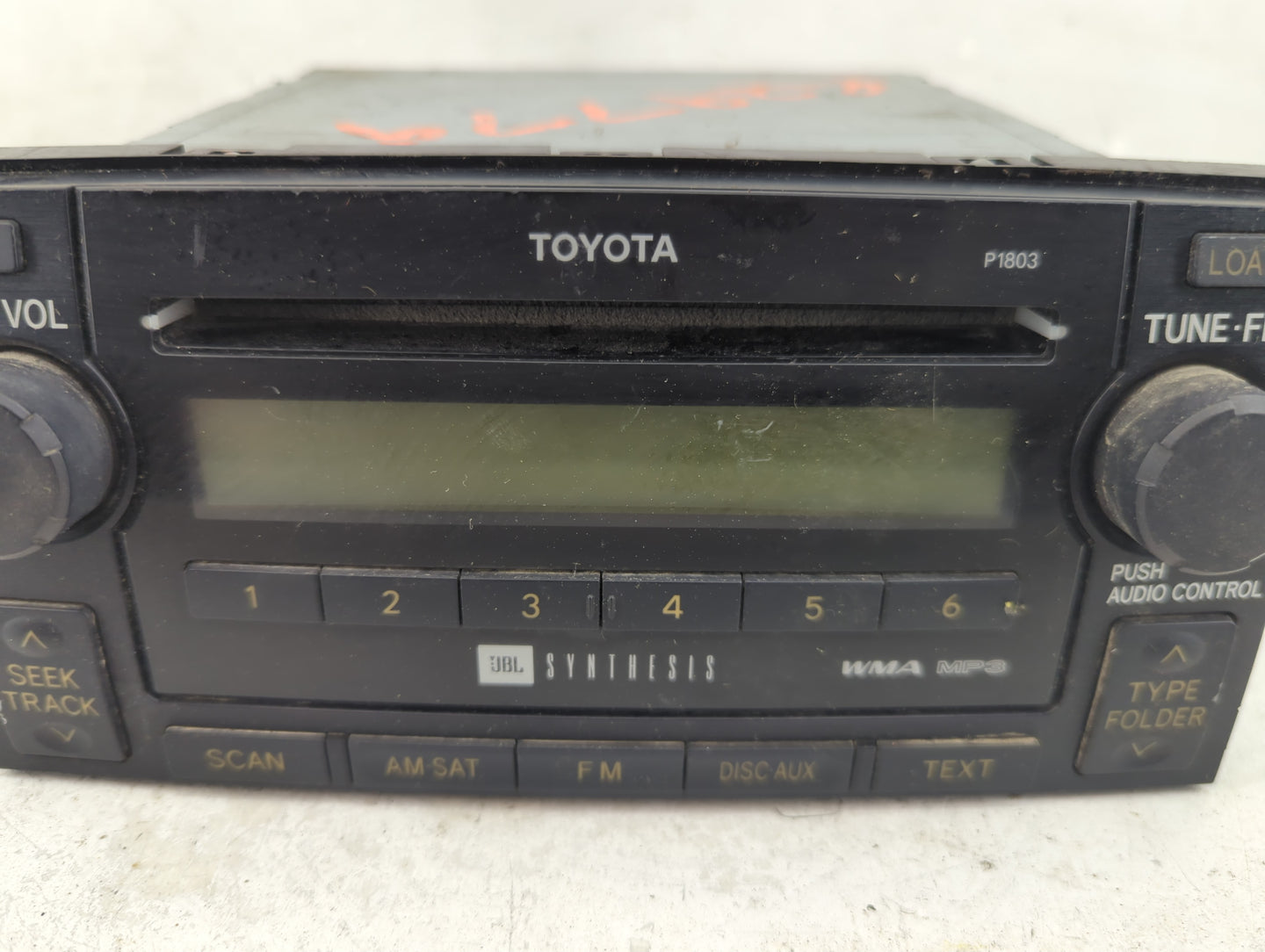 2006-2009 Toyota 4runner Radio AM FM Cd Player Receiver Replacement P/N:86120-35340 Fits Fits 2006 2007 2008 2009 OEM Used A