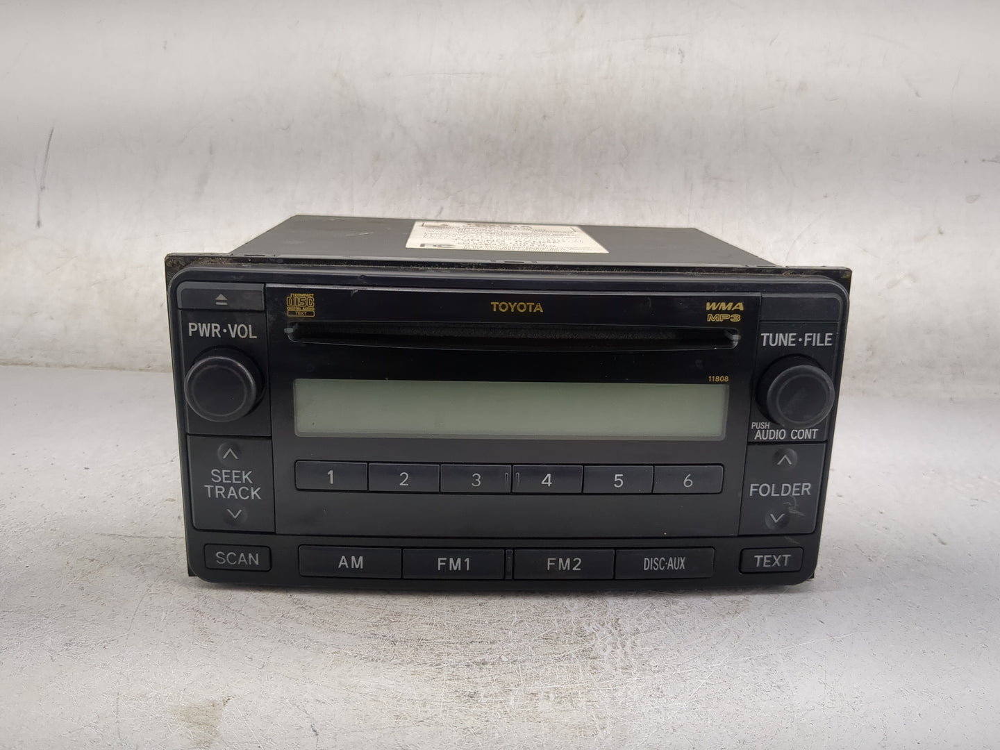 2006-2007 Toyota 4runner Radio AM FM Cd Player Receiver Replacement P/N:86120-52530 122000-81400101 Fits Fits 2006 2007 OEM 