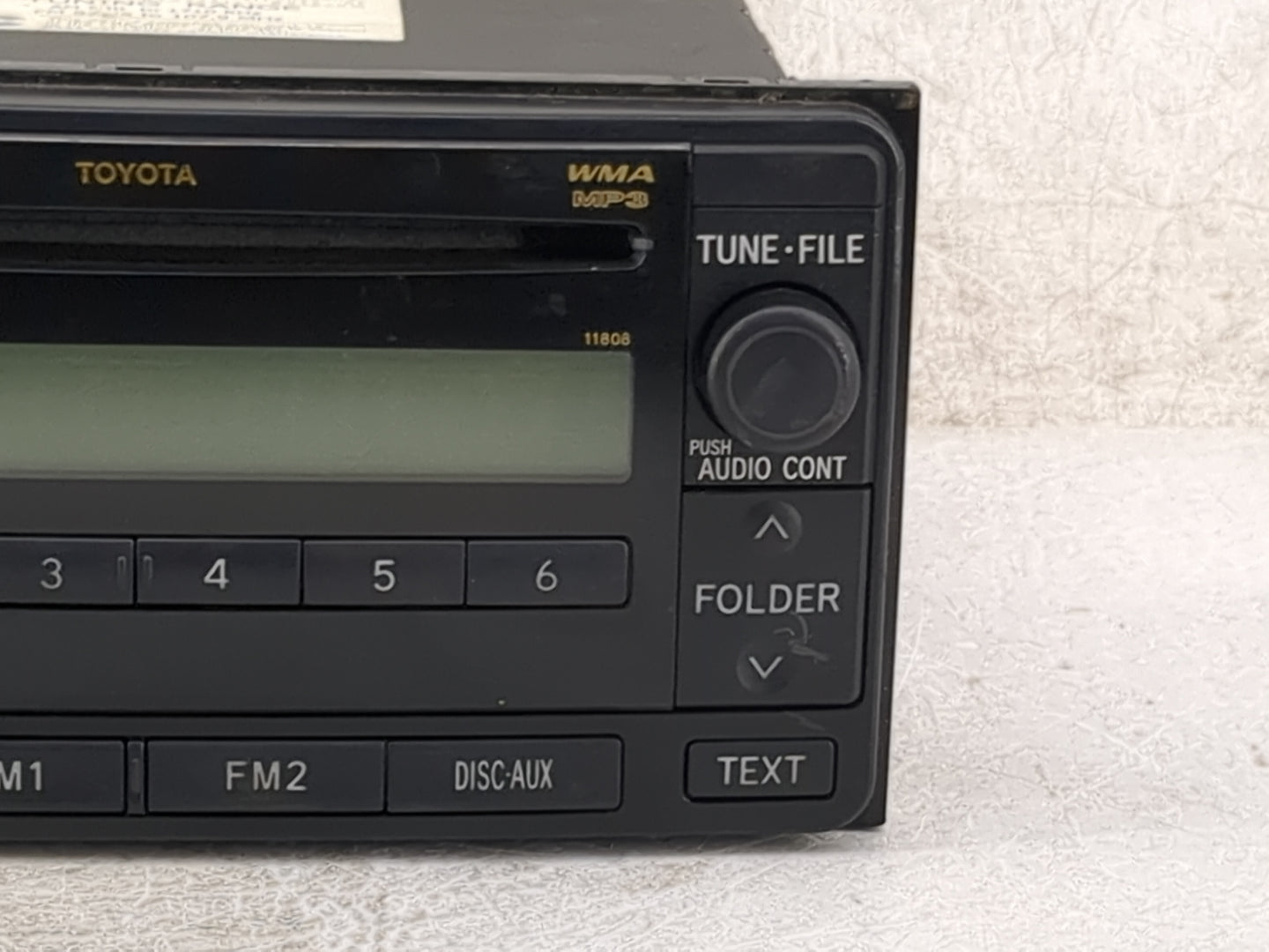 2006-2007 Toyota 4runner Radio AM FM Cd Player Receiver Replacement P/N:86120-52530 122000-81400101 Fits Fits 2006 2007 OEM 