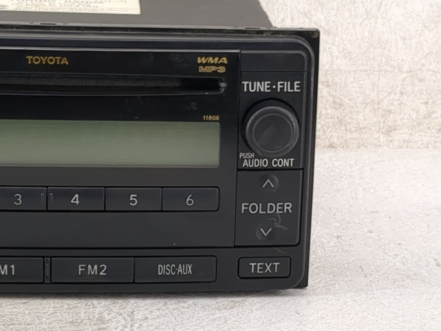 2006-2007 Toyota 4runner Radio AM FM Cd Player Receiver Replacement P/N:86120-52530 122000-81400101 Fits Fits 2006 2007 OEM 