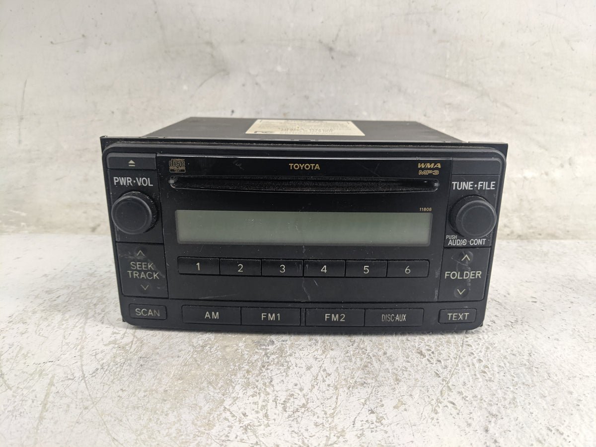 2006-2007 Toyota 4runner Radio AM FM Cd Player Receiver Replacement P/N:86120-52530 122000-81400101 Fits Fits 2006 2007 OEM 