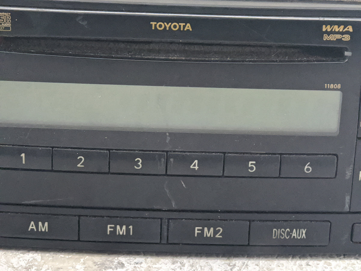 2006-2007 Toyota 4runner Radio AM FM Cd Player Receiver Replacement P/N:86120-52530 122000-81400101 Fits Fits 2006 2007 OEM 