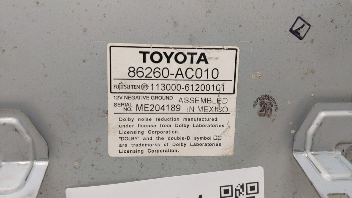 2005-2007 Toyota Avalon Am Fm Cd Player Radio Receiver 108391 - Oemusedautoparts1.com