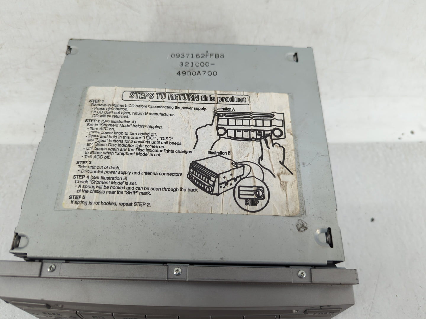 2005-2007 Toyota Avalon Radio AM FM Cd Player Receiver Replacement Fits Fits 2005 2006 2007 OEM Used Auto Parts - Oemusedaut
