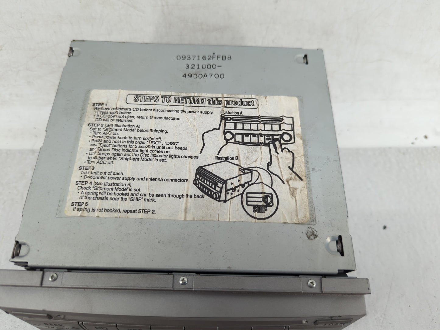 2005-2007 Toyota Avalon Radio AM FM Cd Player Receiver Replacement Fits Fits 2005 2006 2007 OEM Used Auto Parts - Oemusedaut