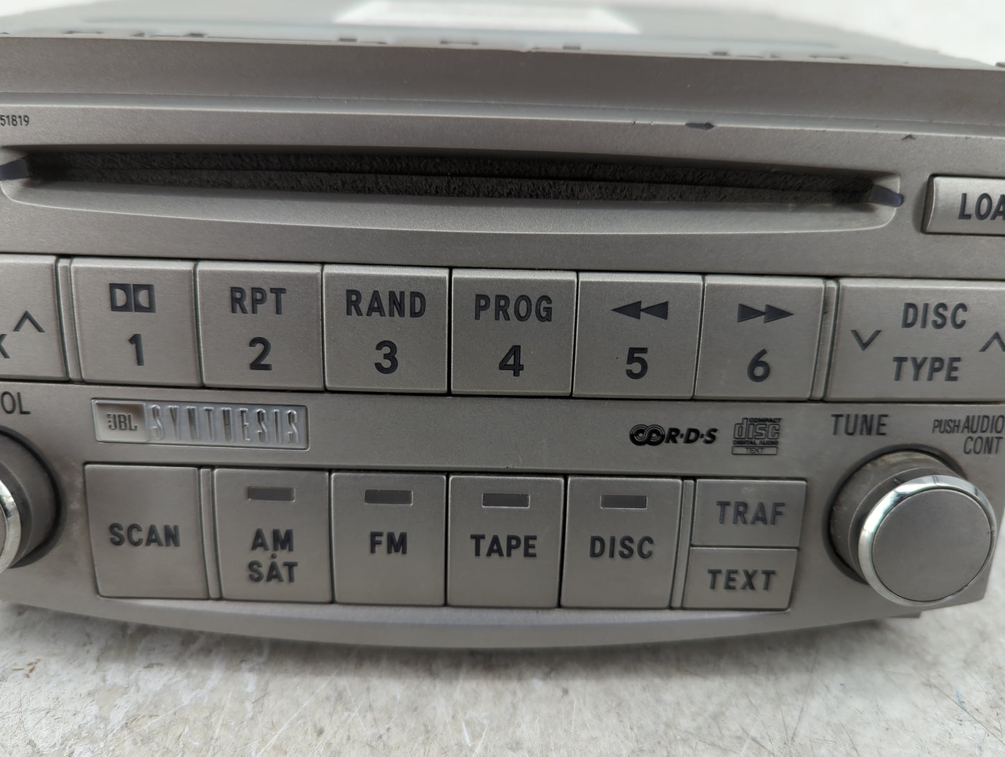 2006 Toyota Avalon Radio AM FM Cd Player Receiver Replacement P/N:86120-AC150 Fits OEM Used Auto Parts - Oemusedautoparts1.c
