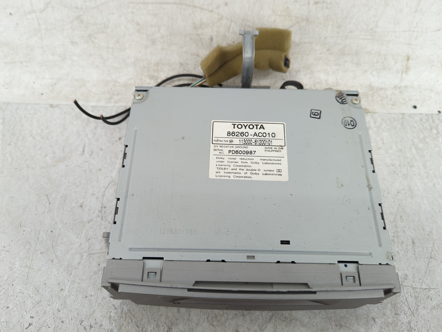 2005-2007 Toyota Avalon Radio AM FM Cd Player Receiver Replacement P/N:86260-AC010 Fits Fits 2005 2006 2007 OEM Used Auto Pa