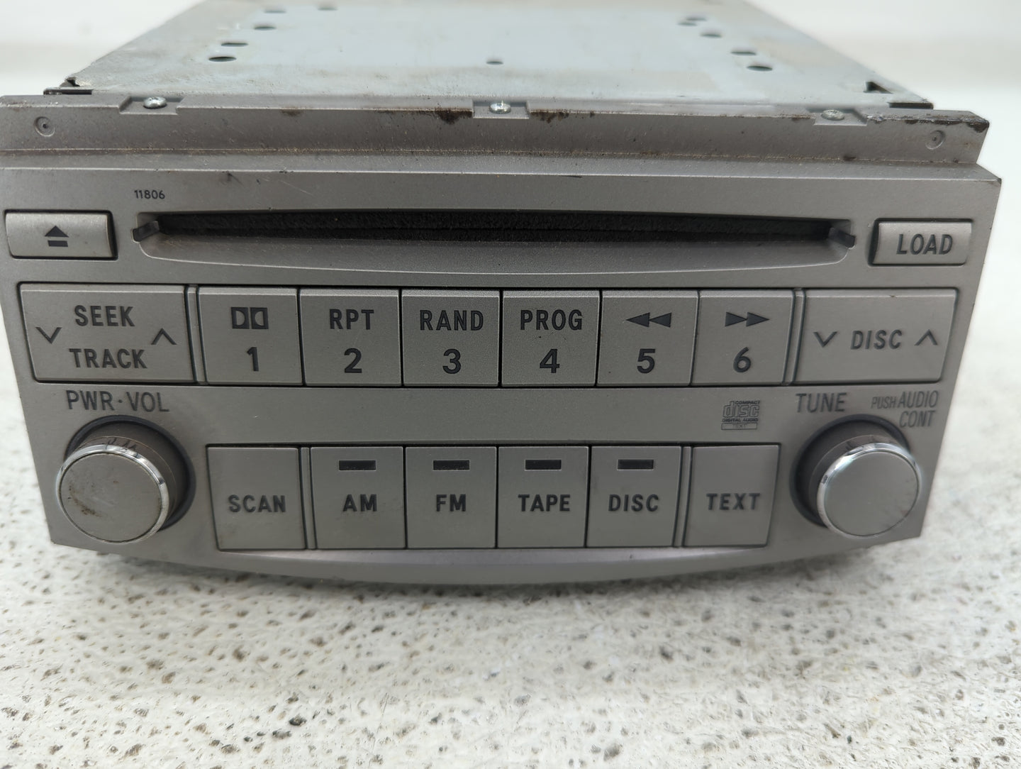 2005-2007 Toyota Avalon Radio AM FM Cd Player Receiver Replacement P/N:86120-AC140 Fits Fits 2005 2006 2007 OEM Used Auto Pa