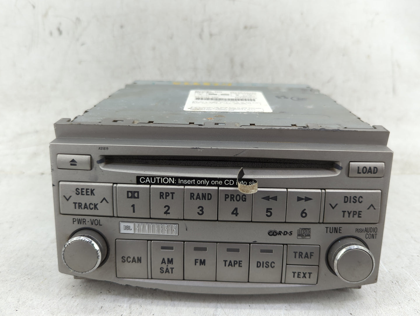 2005-2007 Toyota Avalon Radio AM FM Cd Player Receiver Replacement P/N:86120-AC150 CQ-ES4460X Fits Fits 2005 2006 2007 OEM U