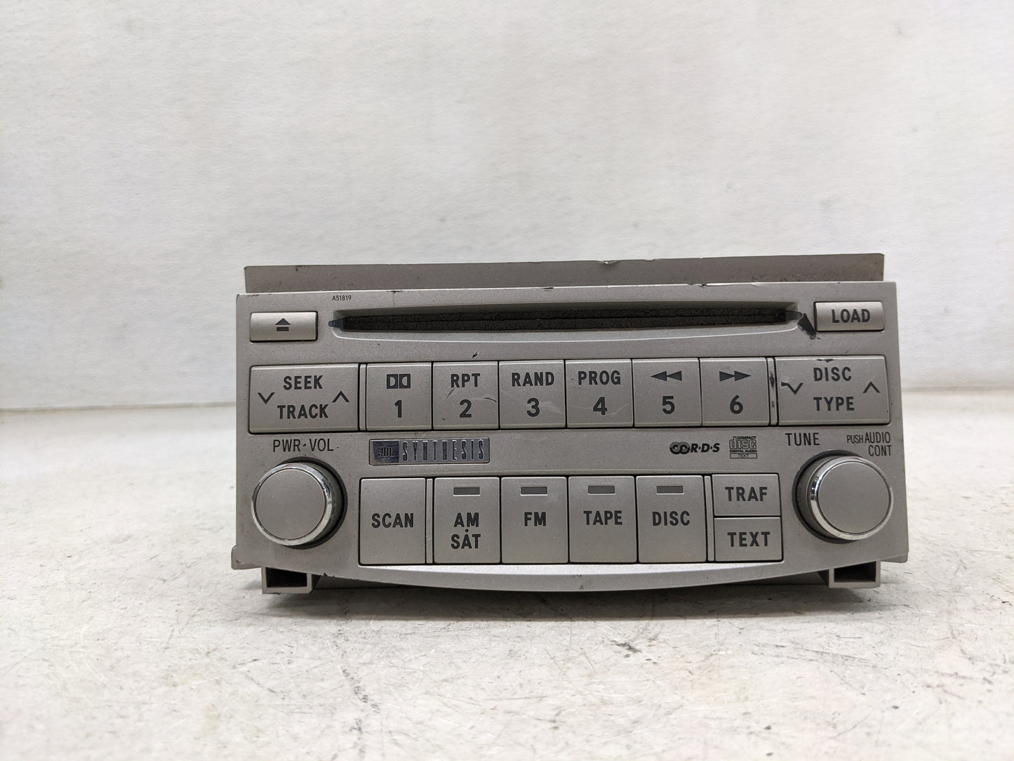 2005-2007 Toyota Avalon Radio AM FM Cd Player Receiver Replacement P/N:A51819 Fits Fits 2005 2006 2007 OEM Used Auto Parts -