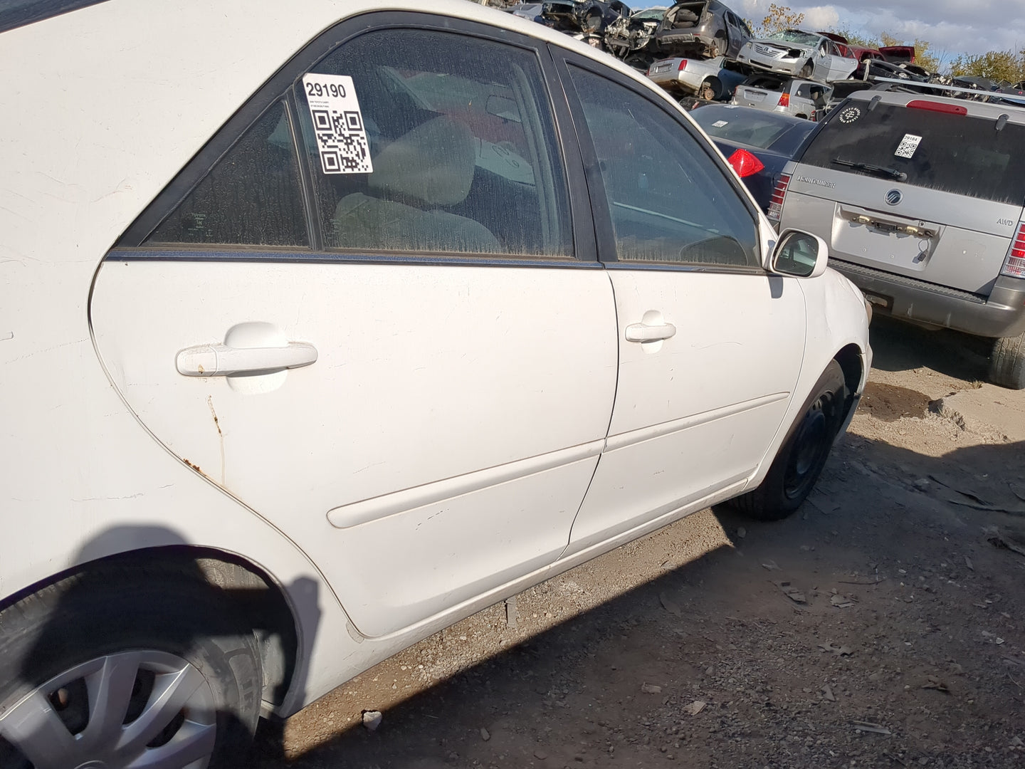 2002-2006 Toyota Camry Passenger Rear Door Oem - Oemusedautoparts1.com