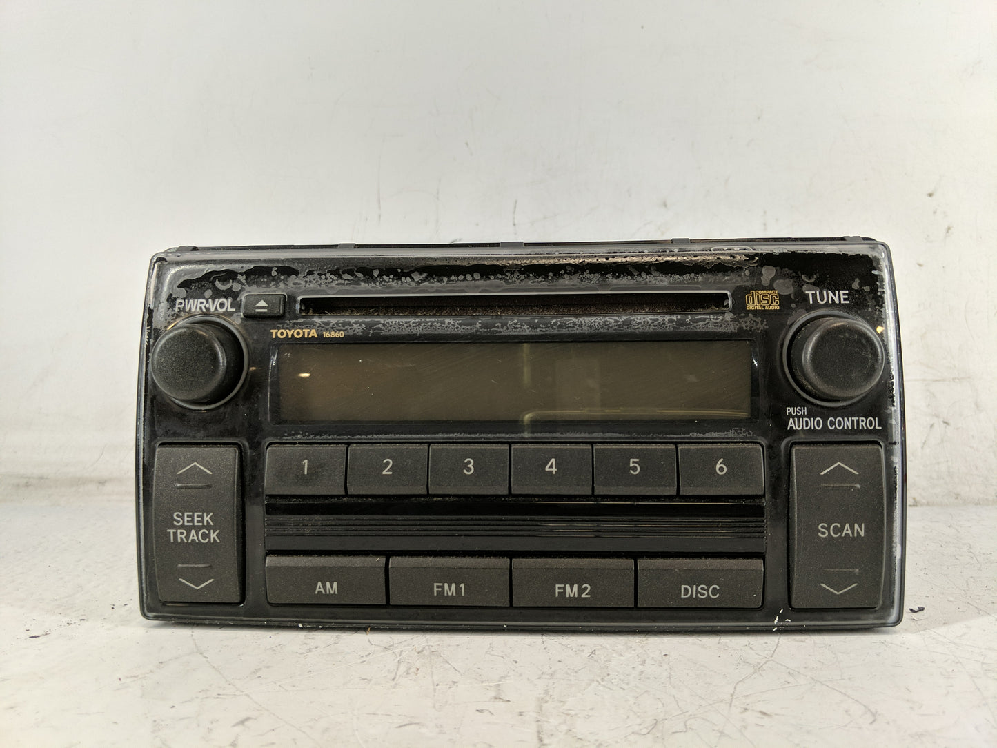 2005-2006 Toyota Camry Radio AM FM Cd Player Receiver Replacement P/N:86120-AA160 Fits Fits 2005 2006 OEM Used Auto Parts - 