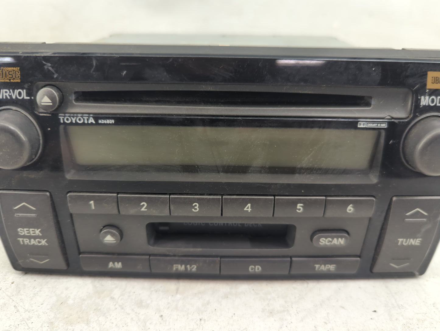 2005-2006 Toyota Camry Radio AM FM Cd Player Receiver Replacement P/N:86120-AA170 28002444, AD6809 Fits Fits 2005 2006 OEM U