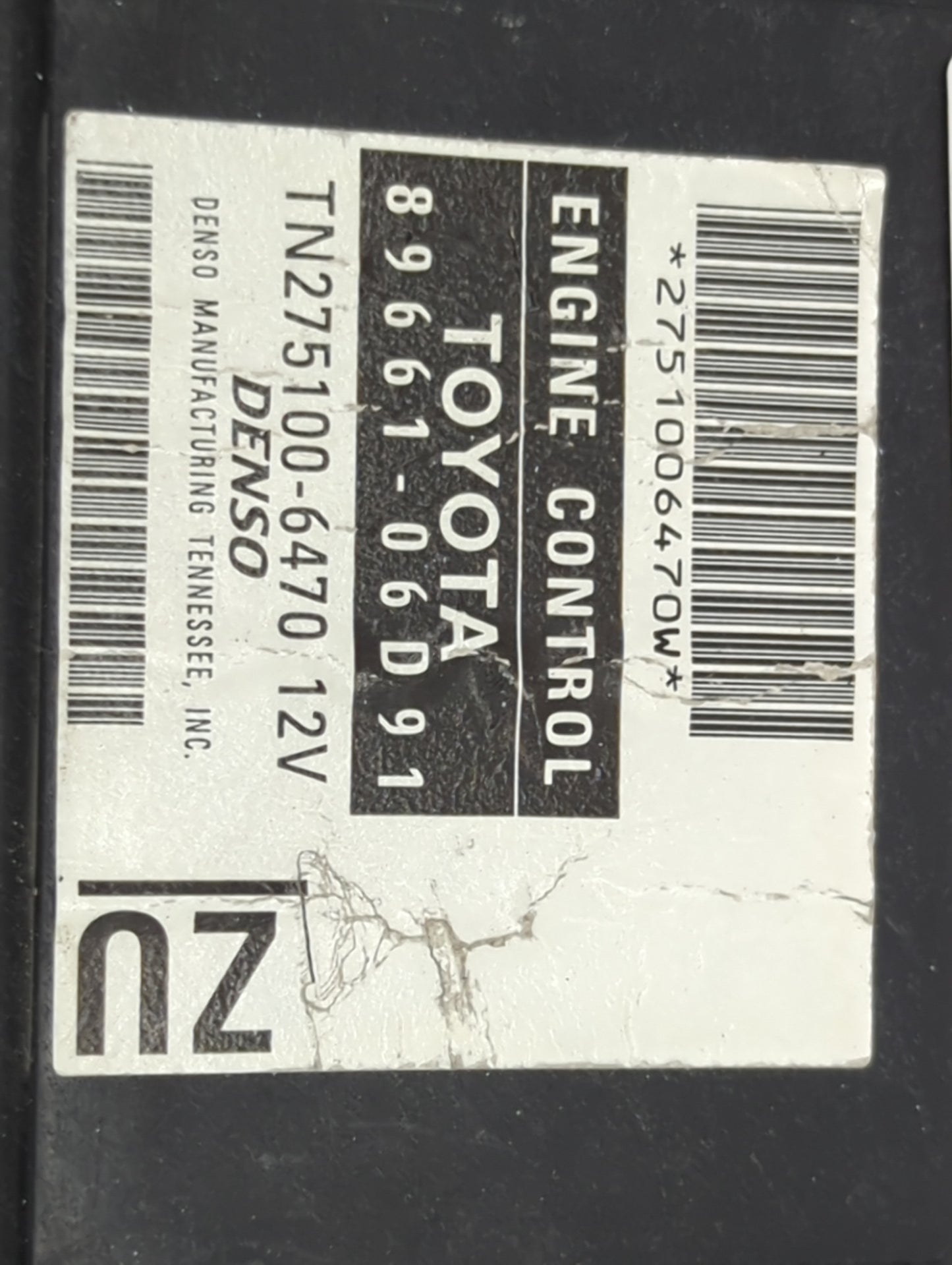 2005-2006 Toyota Camry PCM Engine Control Computer ECU ECM PCU OEM P/N:89661-06D91 TN275100-6470, 275100-6470 Fits Fits 2005