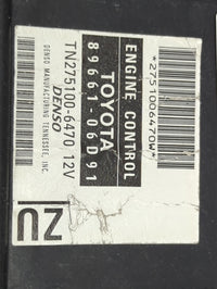 2005-2006 Toyota Camry PCM Engine Control Computer ECU ECM PCU OEM P/N:89661-06D91 TN275100-6470, 275100-6470 Fits Fits 2005