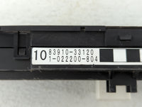 2006 Toyota Camry Digitial Dash Clock P/N:83910-33120 Fits OEM Used Auto Parts - Oemusedautoparts1.com