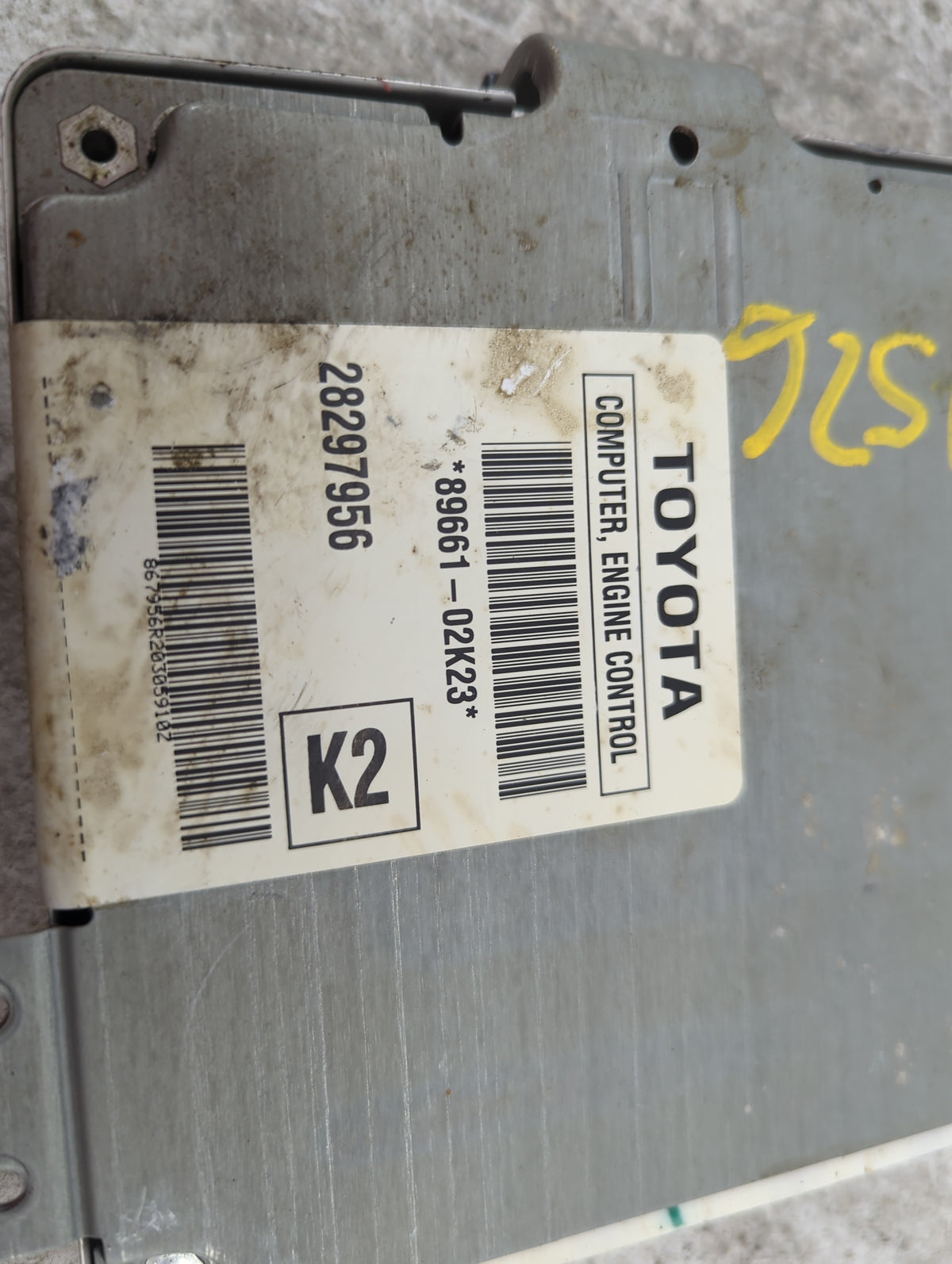 2006 Toyota Corolla PCM Engine Control Computer ECU ECM PCU OEM P/N:89661-02K23 OEM Used Auto Parts - Oemusedautoparts1.com
