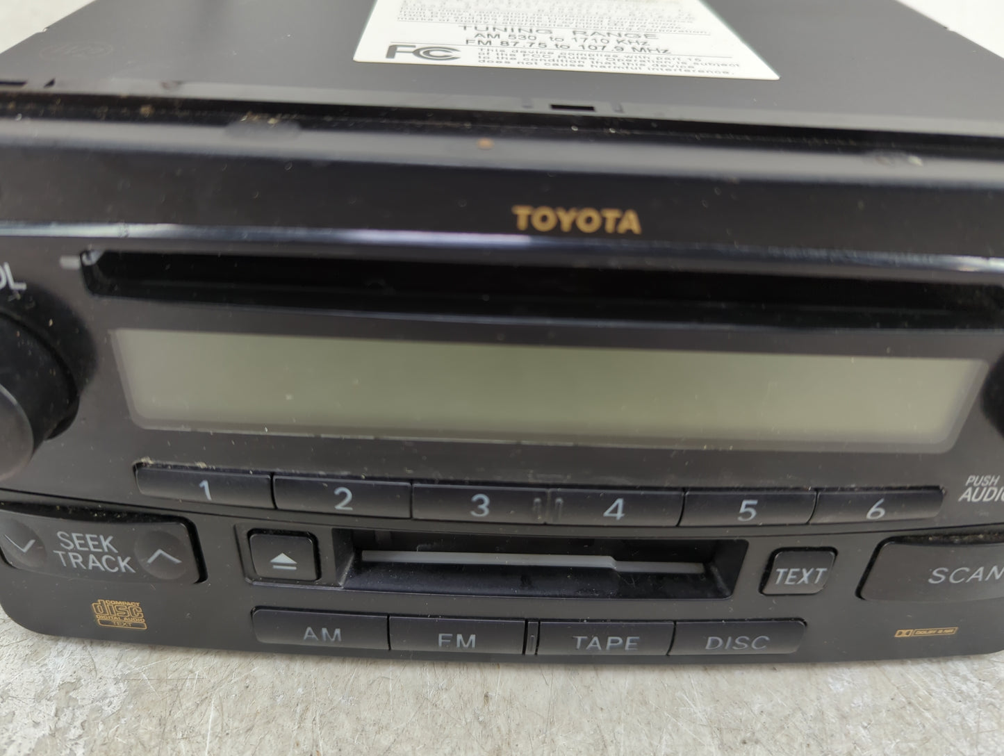 2004-2007 Toyota Highlander Radio AM FM Cd Player Receiver Replacement P/N:86120-52241 Fits Fits 2003 2004 2005 2006 2007 OE