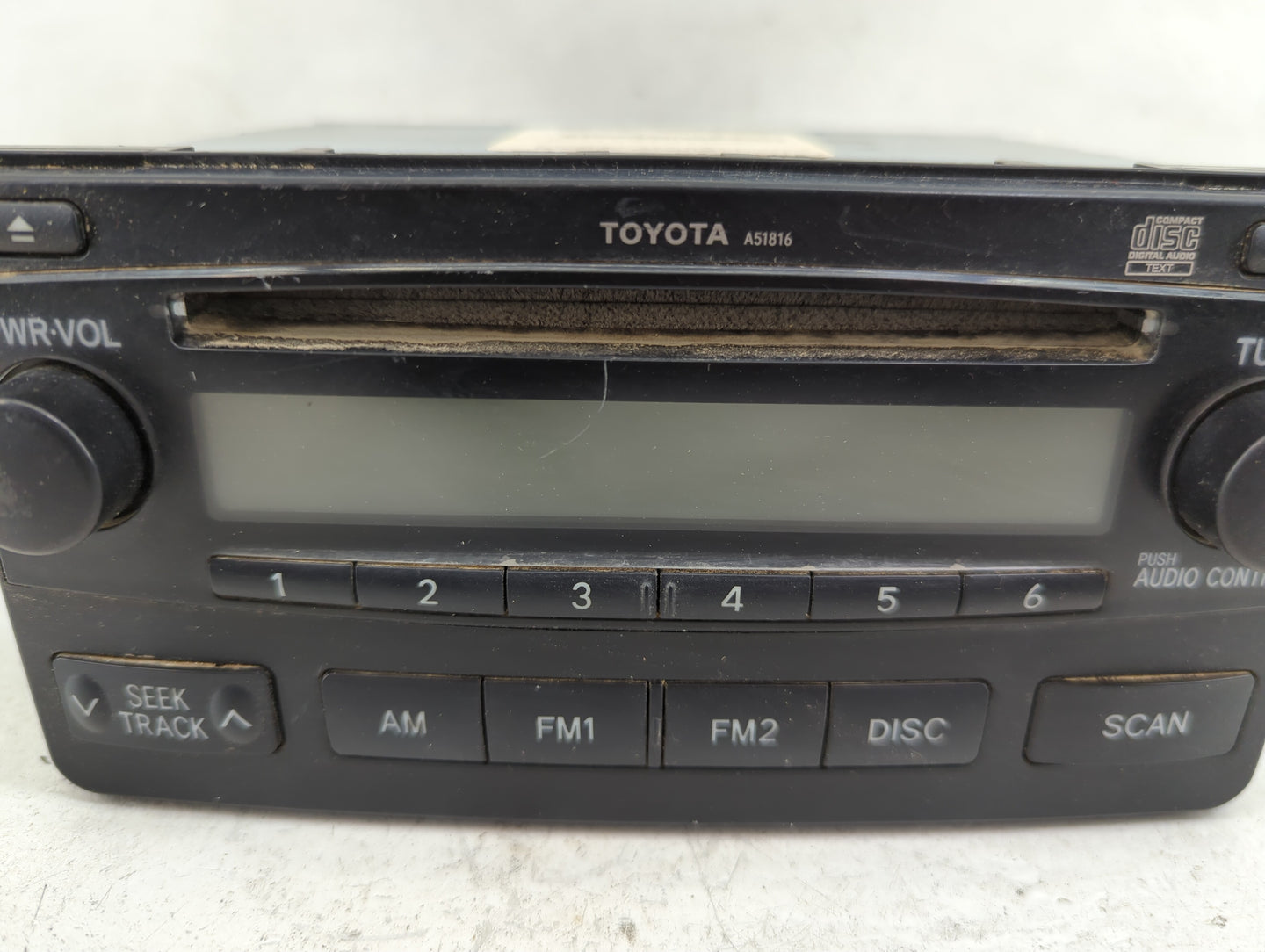 2004-2008 Toyota Matrix Radio AM FM Cd Player Receiver Replacement P/N:86120-02400 CQ-JS7461X Fits Fits 2004 2005 2006 2007 