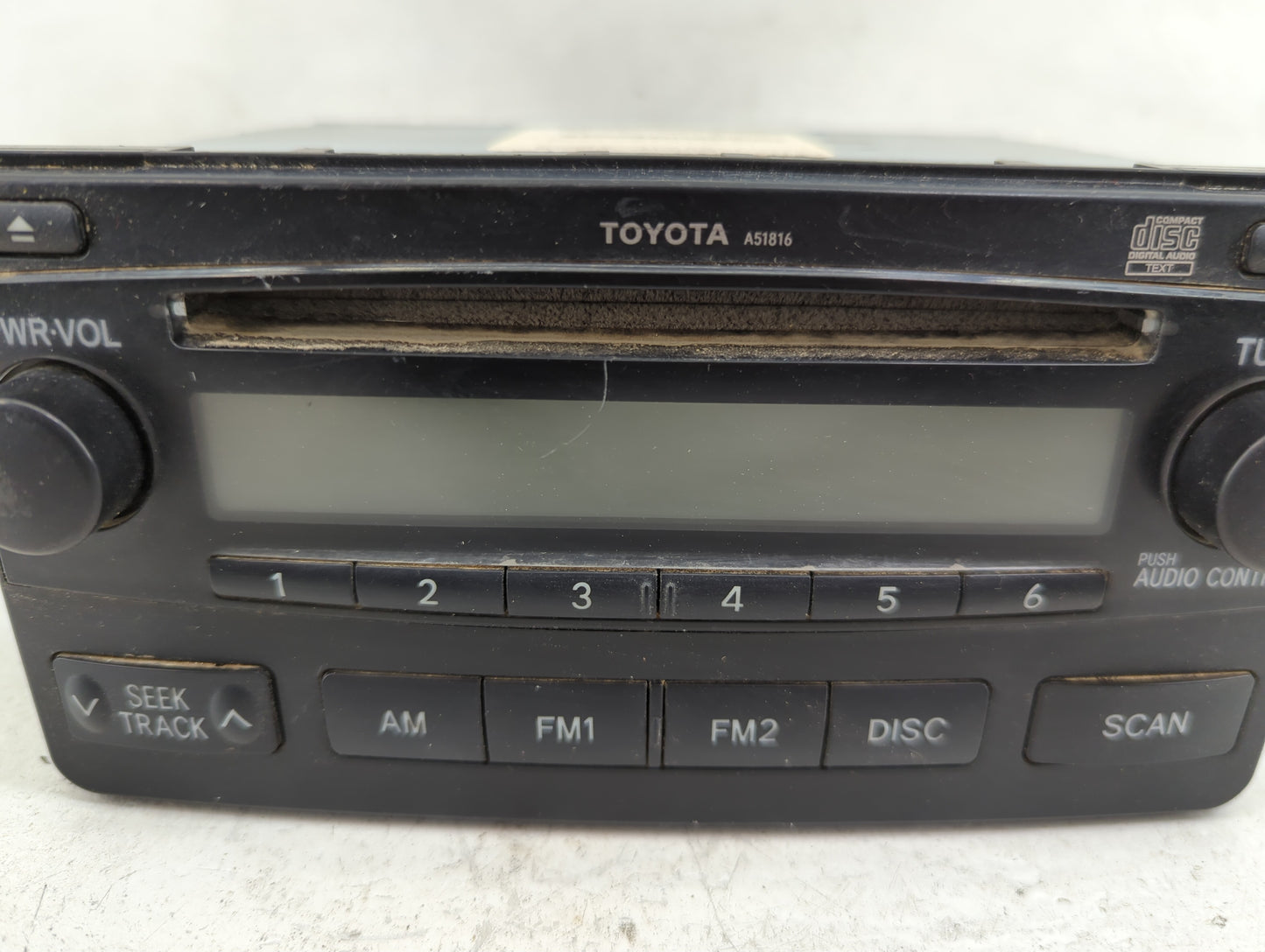 2004-2008 Toyota Matrix Radio AM FM Cd Player Receiver Replacement P/N:86120-02400 CQ-JS7461X Fits Fits 2004 2005 2006 2007 