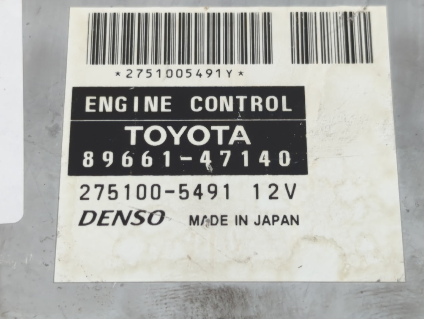 2006-2008 Toyota Prius PCM Engine Control Computer ECU ECM PCU OEM P/N:89661-47140 Fits Fits 2006 2007 2008 OEM Used Auto Pa