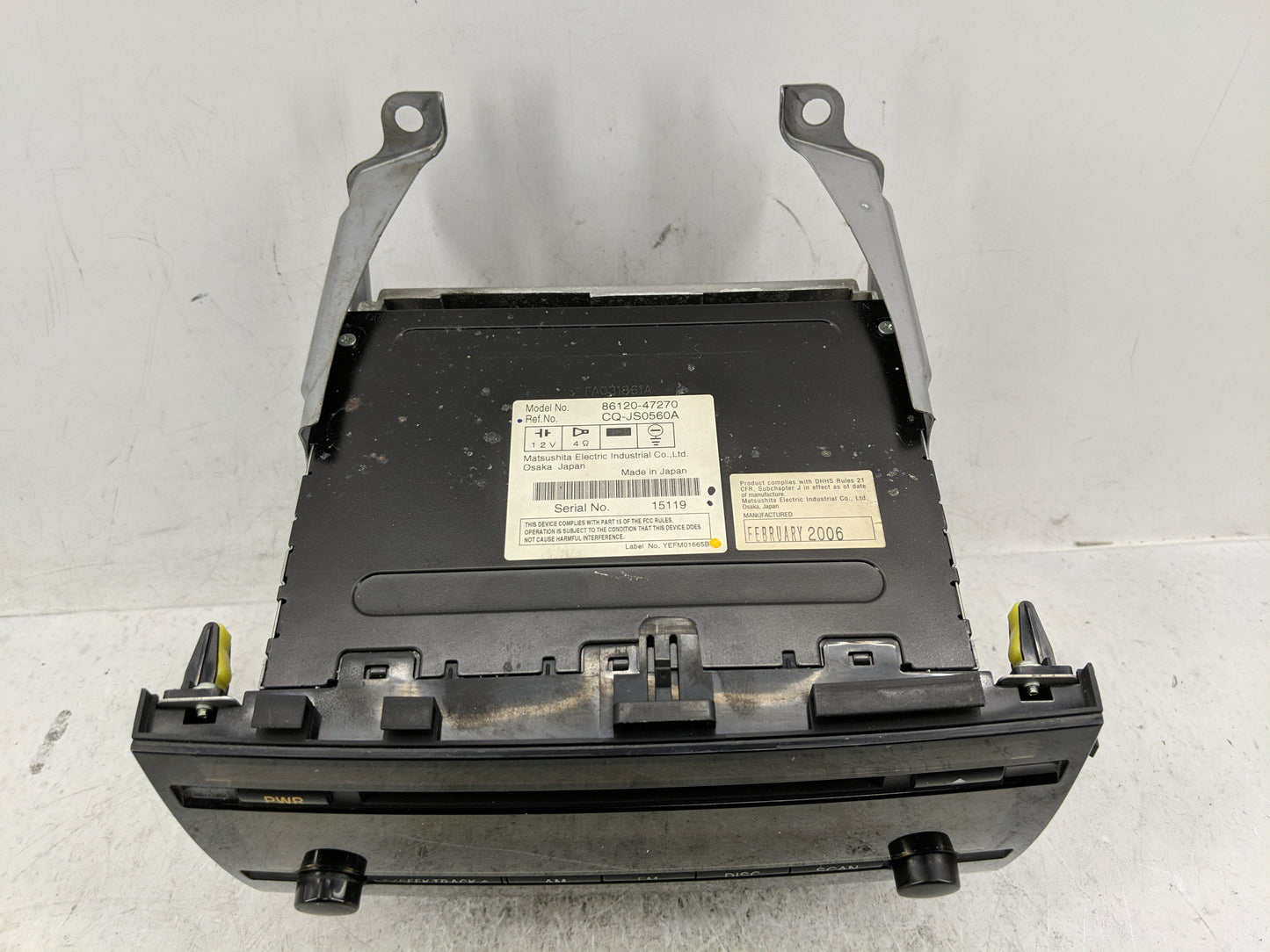 2006-2009 Toyota Prius Radio AM FM Cd Player Receiver Replacement Fits Fits 2006 2007 2008 2009 OEM Used Auto Parts - Oemuse