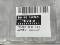 2004-2006 Toyota Prius PCM Engine Control Computer ECU ECM PCU OEM P/N:89661-47161 Fits Fits 2004 2005 2006 OEM Used Auto Pa