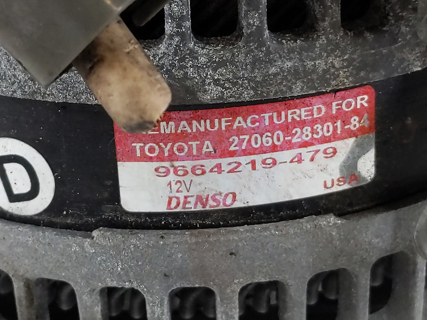 2006-2008 Toyota Rav4 Alternator Replacement Generator Charging Assembly Engine OEM P/N:27060-28301 Fits Fits 2006 2007 2008
