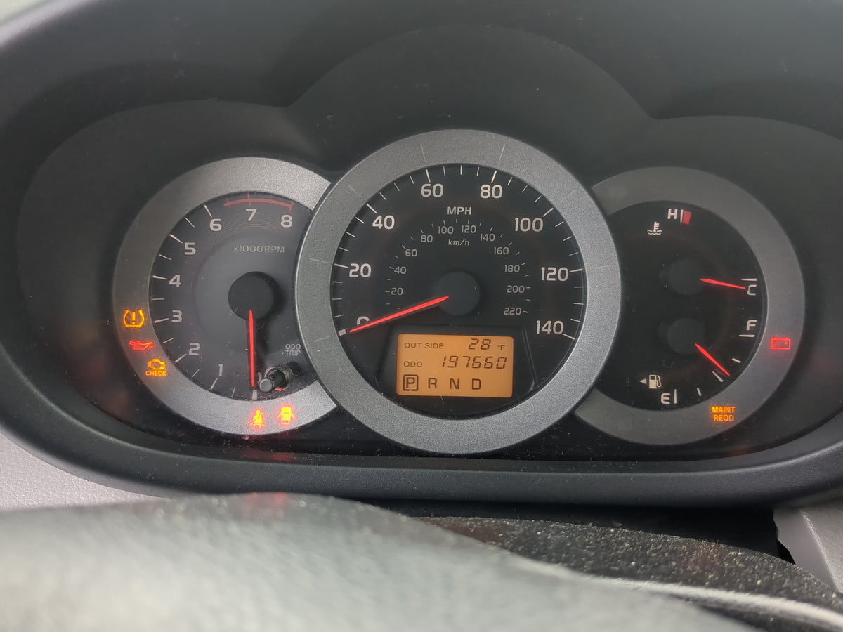 2006-2008 Toyota Rav4 Instrument Cluster Speedometer Gauges Miles:198K Fits Fits 2006 2007 2008 OEM Used Auto Parts - Oemuse