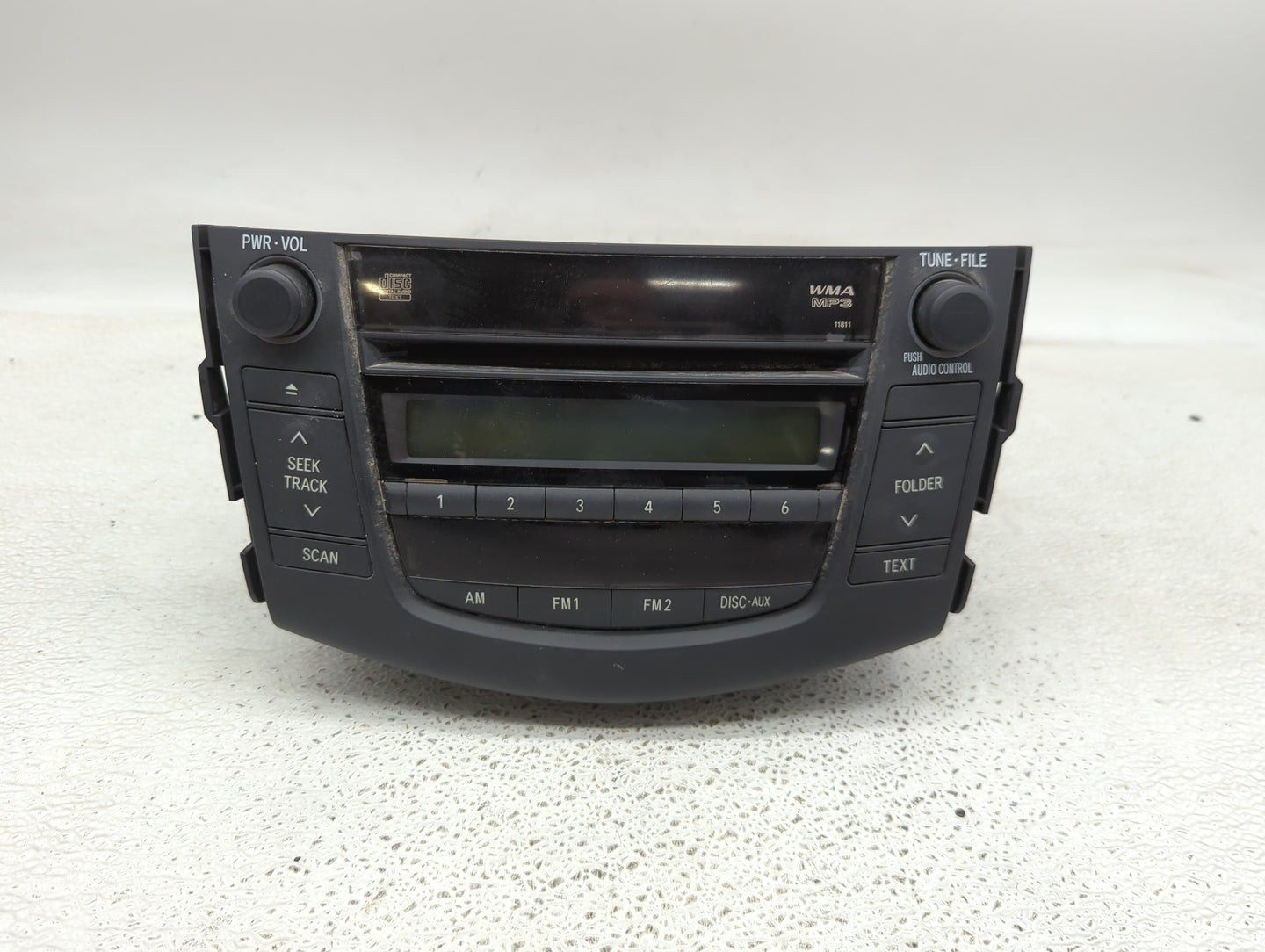 2006-2008 Toyota Rav4 Radio AM FM Cd Player Receiver Replacement P/N:86120-42160 Fits Fits 2006 2007 2008 OEM Used Auto Part