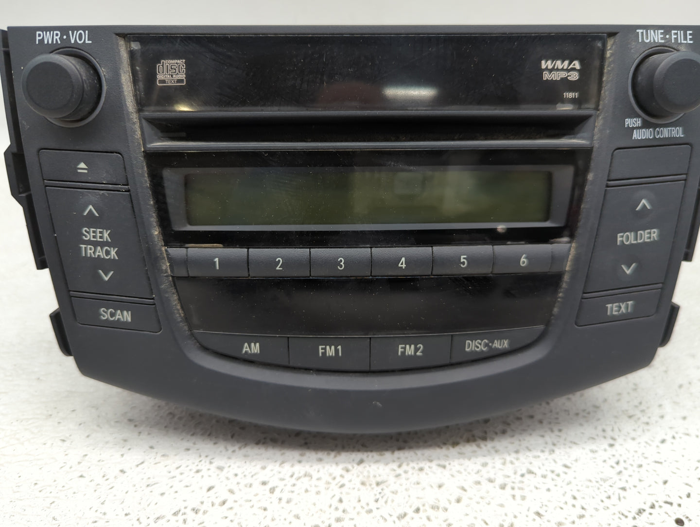 2006-2008 Toyota Rav4 Radio AM FM Cd Player Receiver Replacement P/N:86120-42160 Fits Fits 2006 2007 2008 OEM Used Auto Part