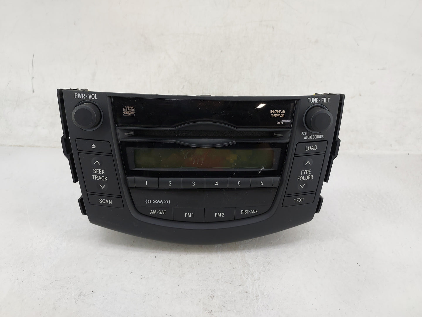 2009-2011 Toyota Rav4 Radio AM FM Cd Player Receiver Replacement P/N:86120-42300 CQ-KT3860AJ Fits Fits 2009 2010 2011 OEM Us