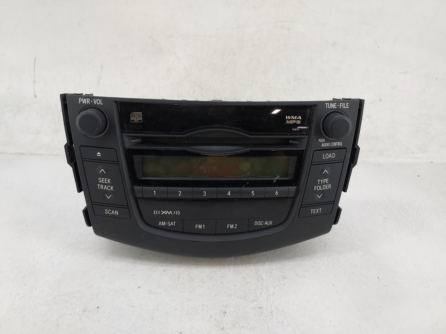 2009-2011 Toyota Rav4 Radio AM FM Cd Player Receiver Replacement P/N:86120-42300 CQ-KT3860AJ Fits Fits 2009 2010 2011 OEM Us