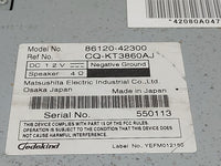 2009-2011 Toyota Rav4 Radio AM FM Cd Player Receiver Replacement P/N:86120-42300 CQ-KT3860AJ Fits Fits 2009 2010 2011 OEM Us